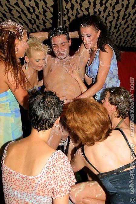 16P Drunk sex in messy food in underground disco