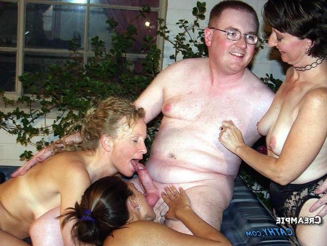 15P Milf trio share guys hard cocks