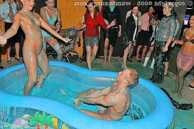 18P Wild and messy orgie and drunk party sex