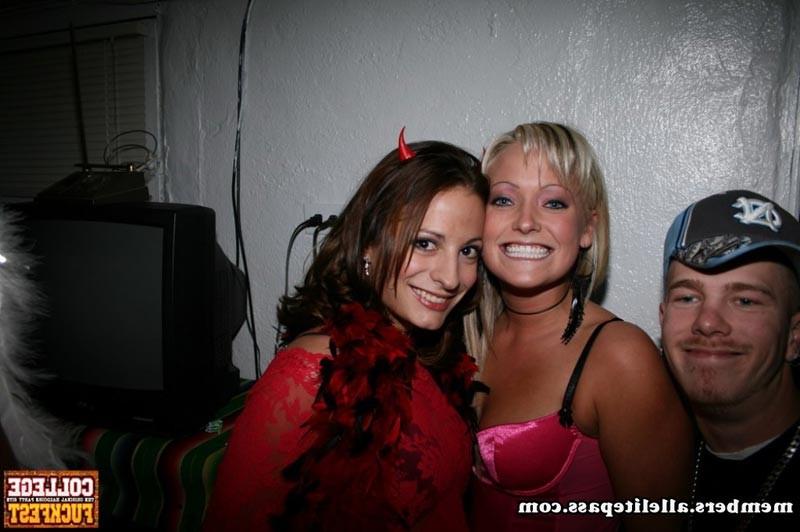 16P Drunk horny college whores fucking at hardcore party