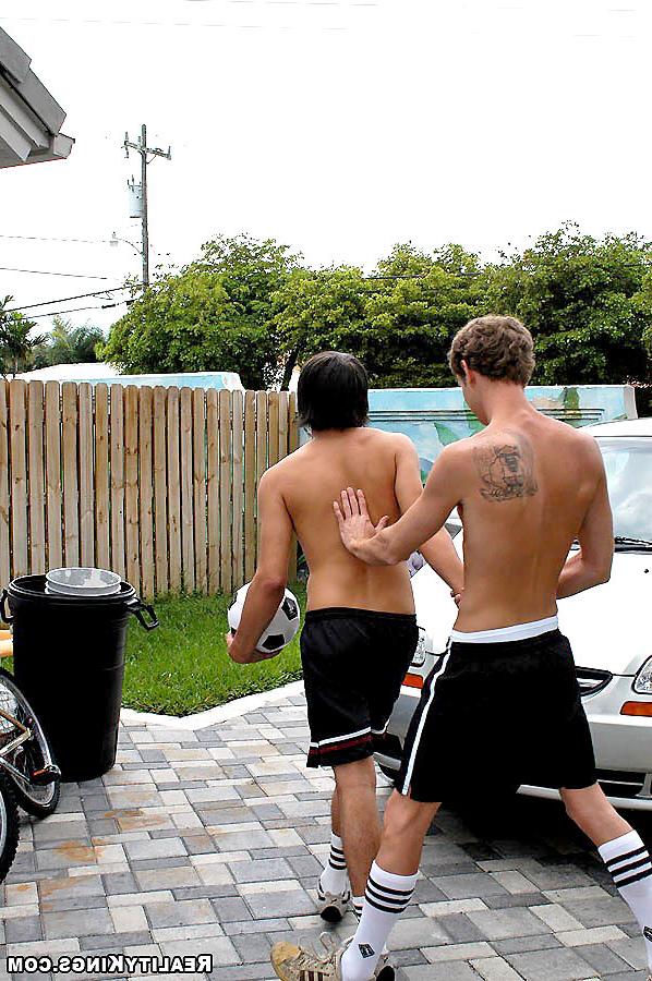 16P Sexy soccer boys mike and jason hook up for some hot anal pounding at the park i