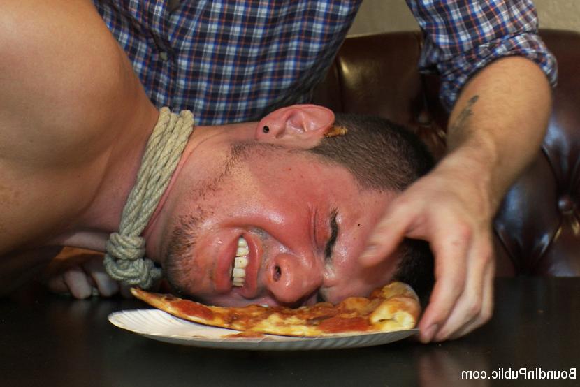 15P Studly cafe patron decides to dine and dash but ends up in a gang bang.