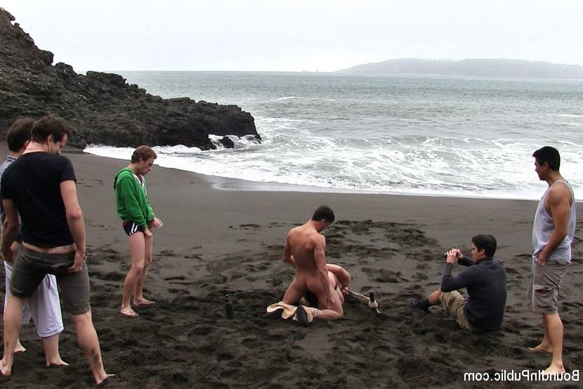 15P Amateur video of Micah Andrews being used and abused on a public beach.
