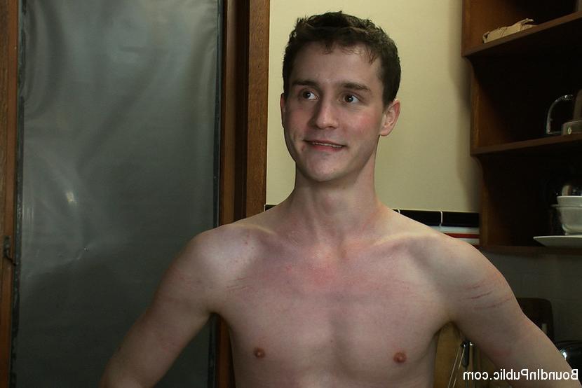 15P Partygoers beat and skull fuck a big dick stud in bondage.