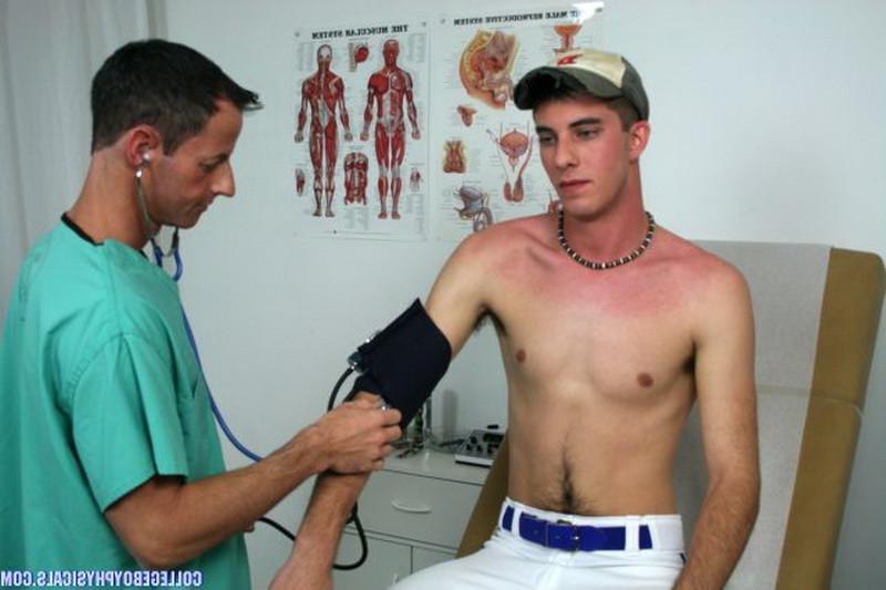 16P Two gay college jocks getting their cocks checked by the doctor