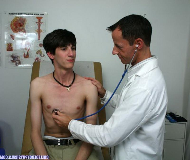 16P Big cock twink getting his dick checked by a hot gay doctor