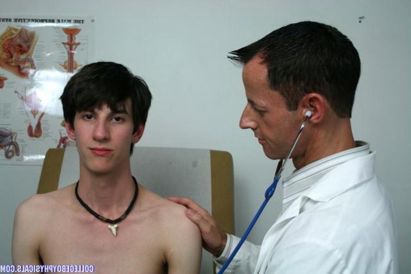 16P Big cock twink getting his dick checked by a hot gay doctor