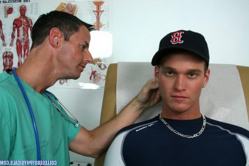 16P Gay doctor and two sexy young college athletes blowjob action