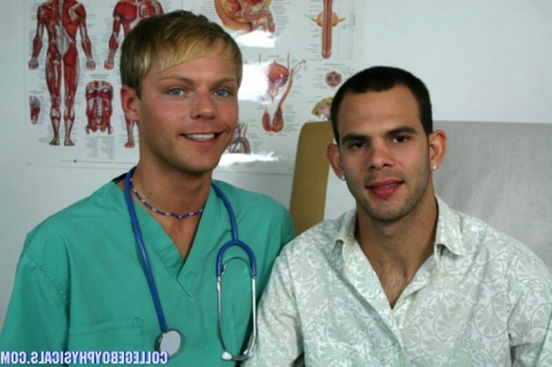 16P Doctor checking his hot patient stud gay fuck and blowjob