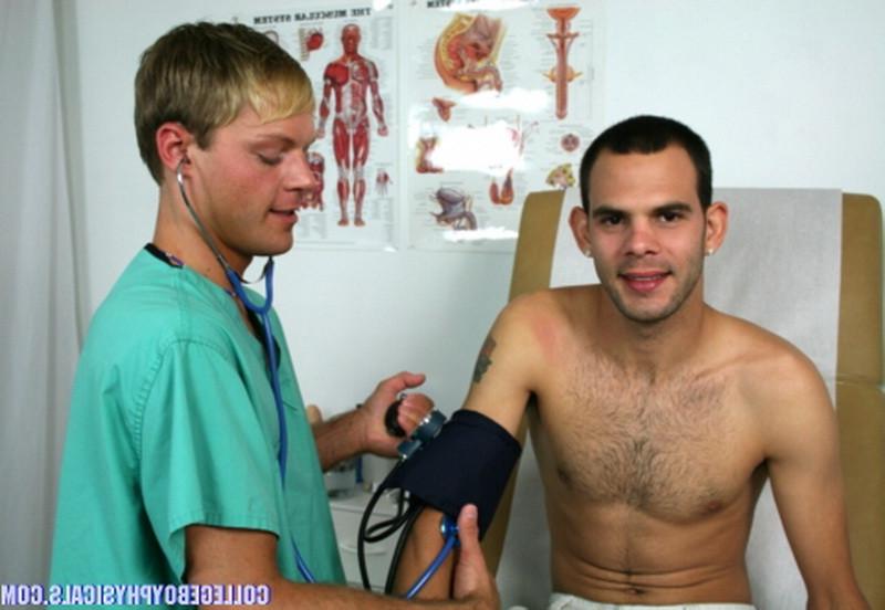16P Doctor checking his hot patient stud gay fuck and blowjob