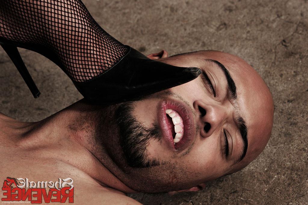 15P Sadistic shemale mistresses dominate their slave