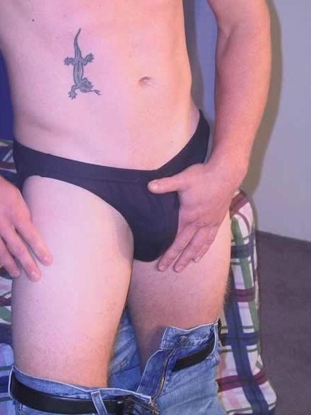 13P Sexy blonde guy naked in a bedroom