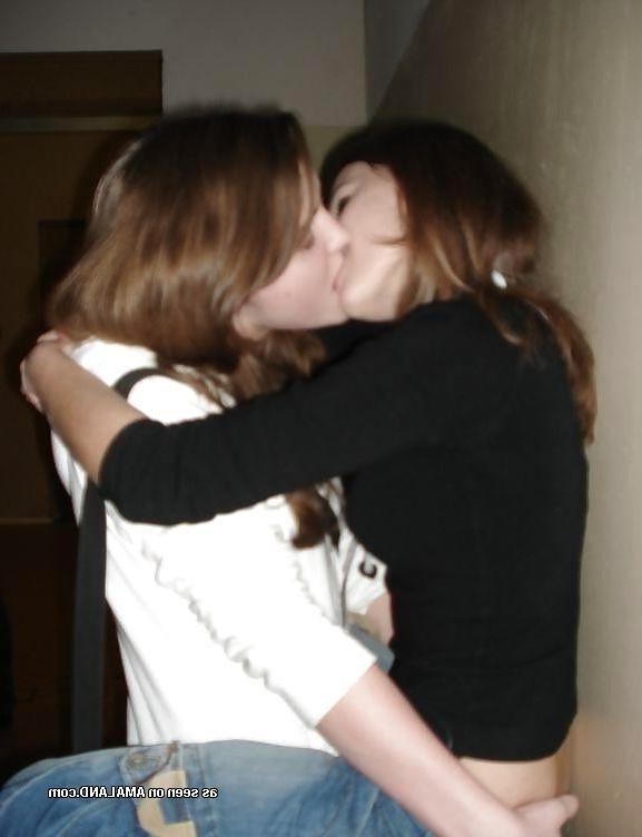 10P Naughty lesbian lovers making out while their friends watch