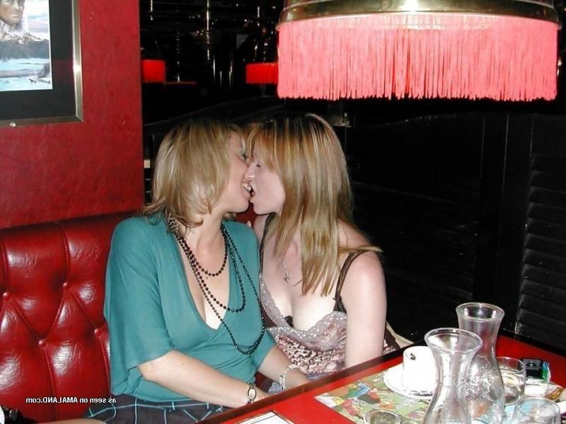 10P Naughty lesbian lovers making out while their friends watch