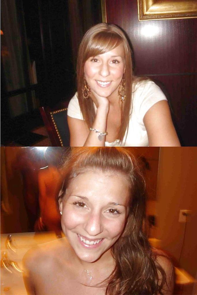 25P Before and after the cumshot