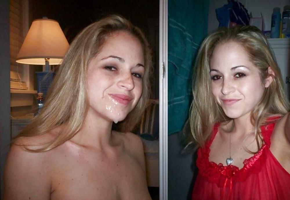 25P Before and after the cumshot