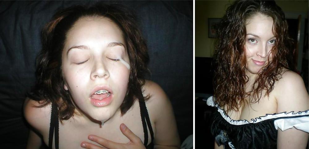 25P Before and after the cumshot