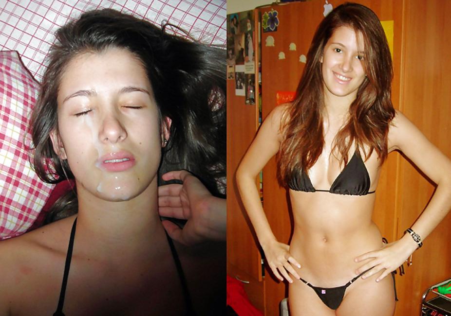 25P Before and after the cumshot
