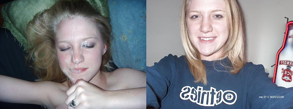 25P Before and after the cumshot