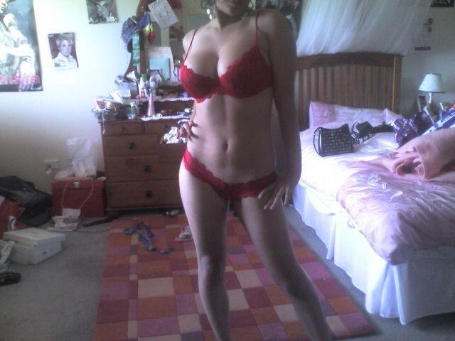 15P Latina teen spreading in the bedroom