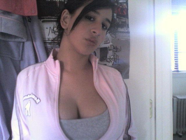 15P Latina teen spreading in the bedroom