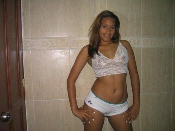 15P Petite latina babe sucks dick and gets fucked doggy style