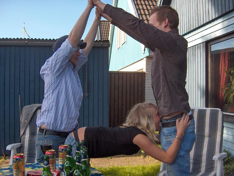 15P Drunk babes at party