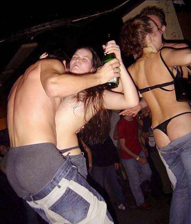 15P Drunk babes at action