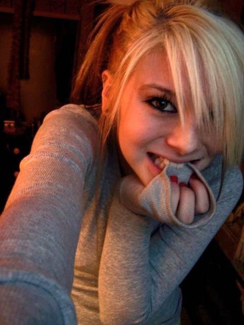 16P Blonde haired busty teen
