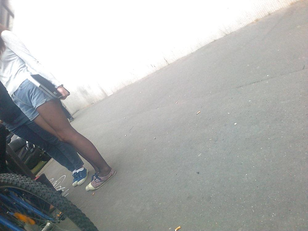 4P Public cock and pantyhose student