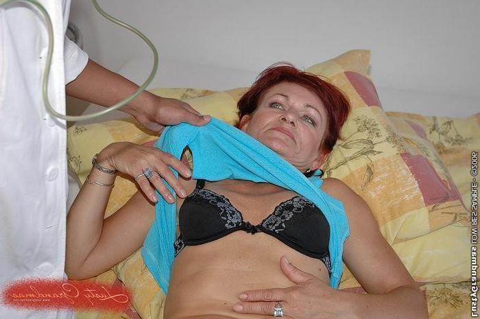 14P The doctor's dick is the best cure to the granny's stomach ache