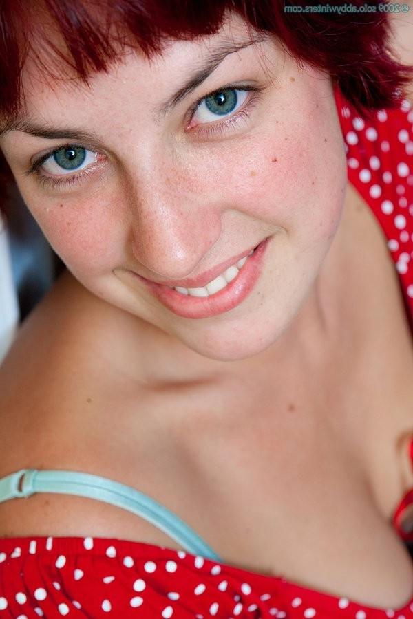 15P Shy Hairy Redheaded Hottie Shows Off Her Amazing Body