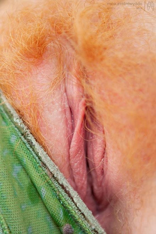 16P Busty fullbush redhead exposing all her natural body hair