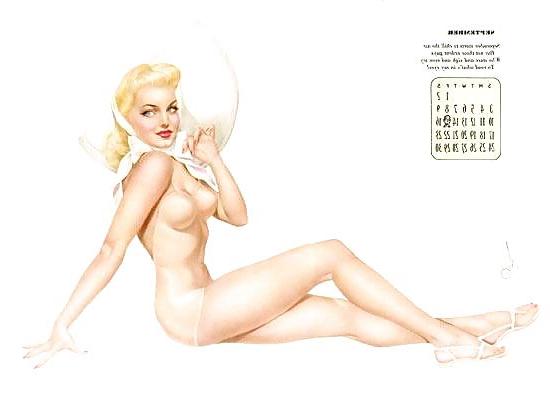 12P Erotic Calendar 2 - Pin-up calendar 1944