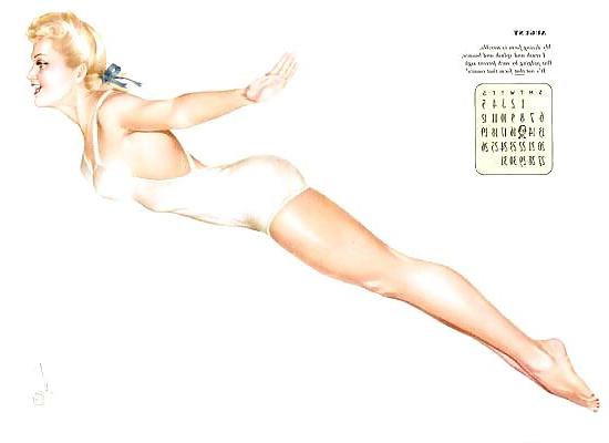 12P Erotic Calendar 2 - Pin-up calendar 1944