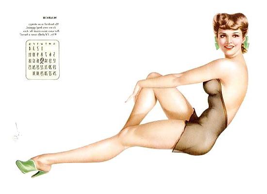 12P Erotic Calendar 2 - Pin-up calendar 1944