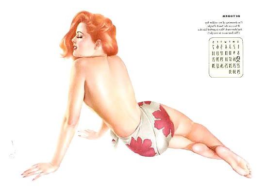 12P Erotic Calendar 2 - Pin-up calendar 1944