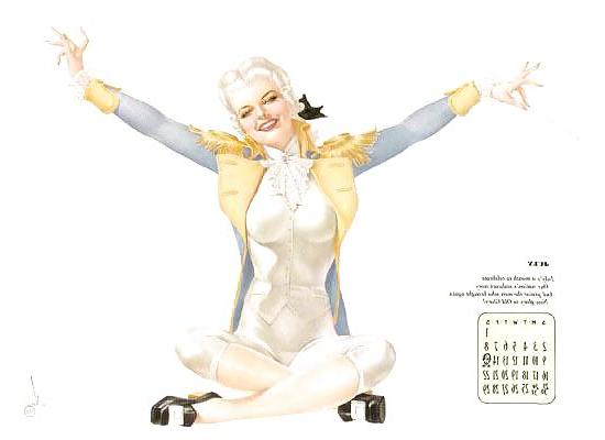 12P Erotic Calendar 2 - Pin-up calendar 1944