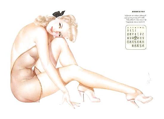 12P Erotic Calendar 2 - Pin-up calendar 1944