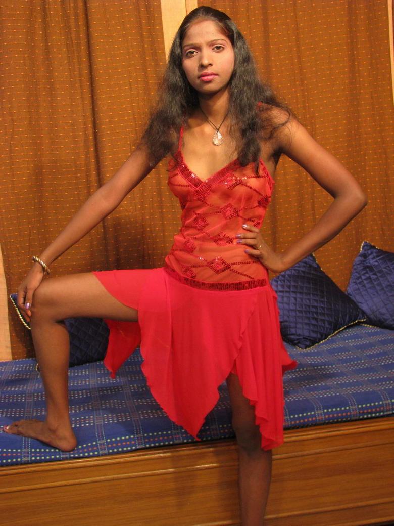 15P Petite indian babe posing
