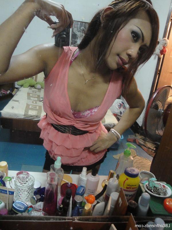 15P Naughty Ladyboy Girlfriend Masturbating Her Cock And Shemale Butthole