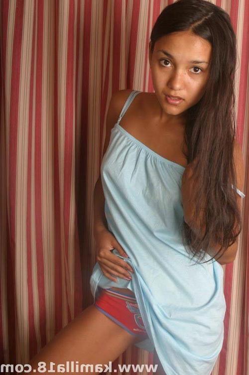 17P Young busty brunette teen and her curly girlfriend posing nude