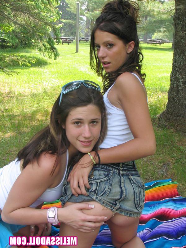 15P Two hotties messing around in the park