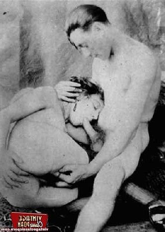 12P Ladies from the thirties sucking some mean cock at home