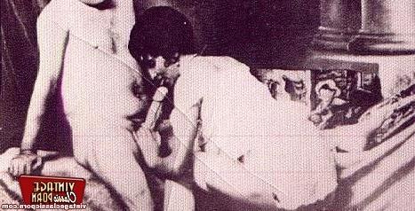 12P Ladies from the thirties sucking some mean cock at home
