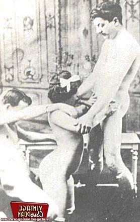 12P Ladies from the thirties sucking some mean cock at home