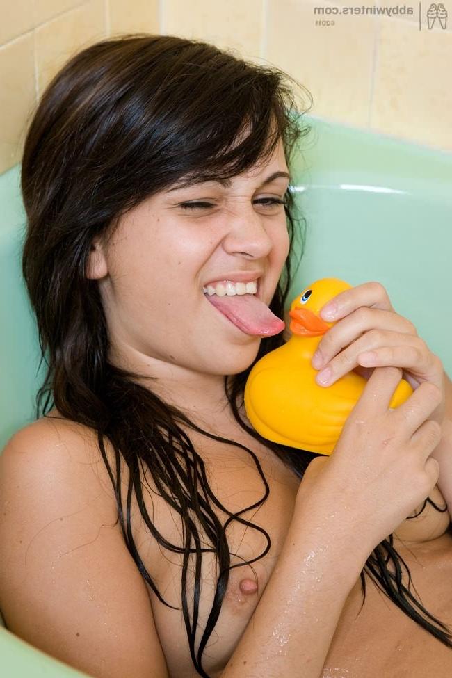 16P Pointy tits with soft puffy nipples in the bathtub