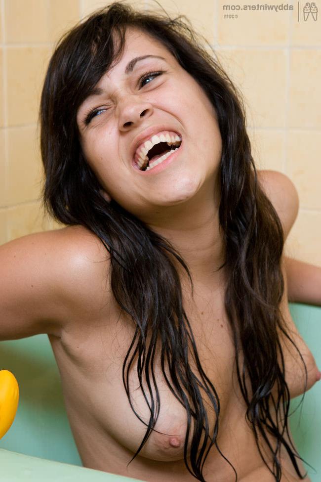 16P Pointy tits with soft puffy nipples in the bathtub