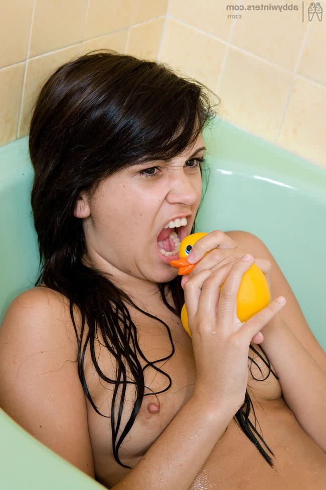 16P Pointy tits with soft puffy nipples in the bathtub