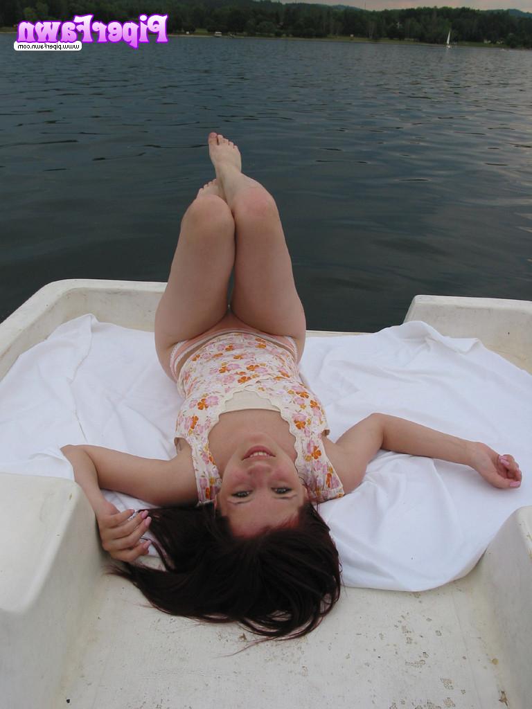 16P Busty redhead teen nude by lake